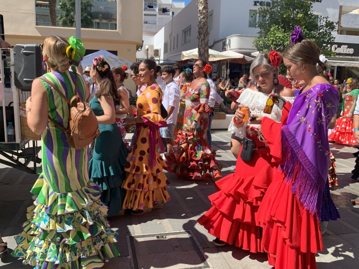 Feria of the Costa del Sol - People in traditional costumes, Feria de Torremolinos, 2023