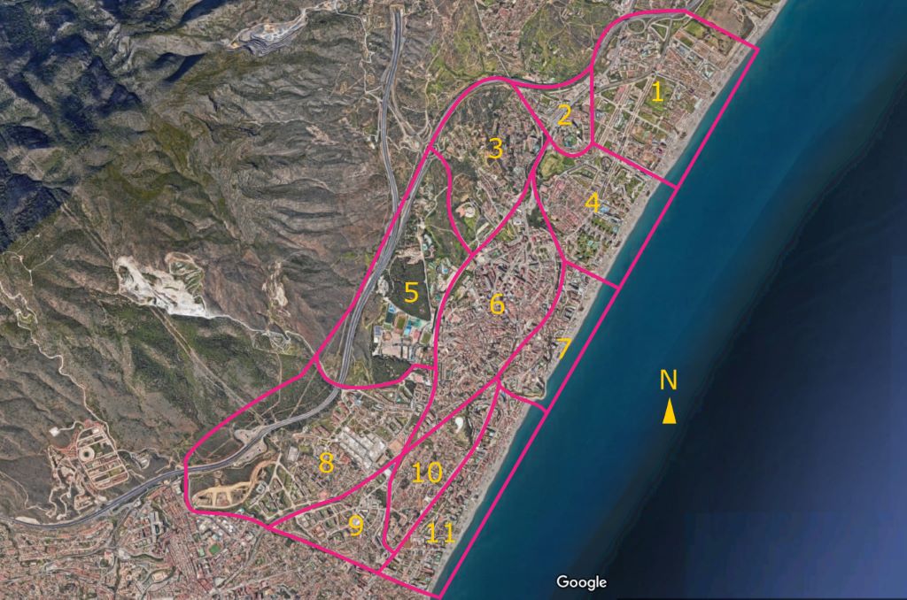 neighborhoods of Torremolinos