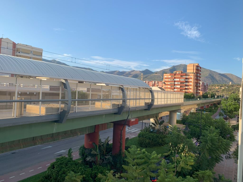 free train tickets in the Costa del Sol: train structure in Los Boliches, Fuengirola