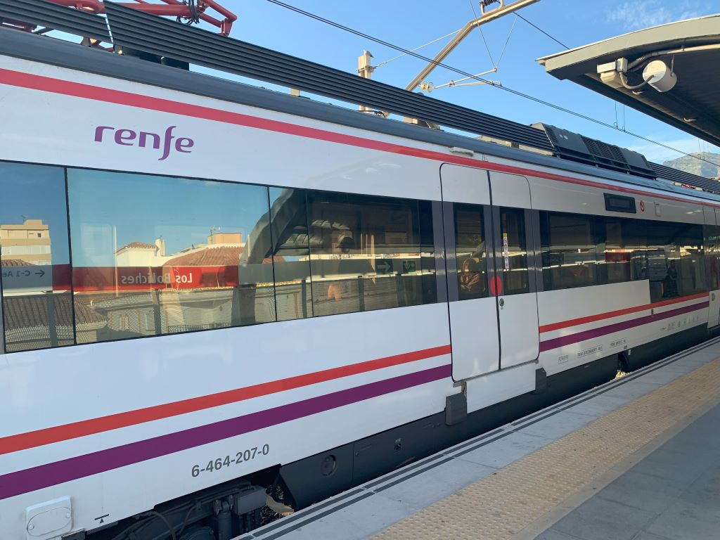 free train tickets in the Costa del Sol: Renfe train