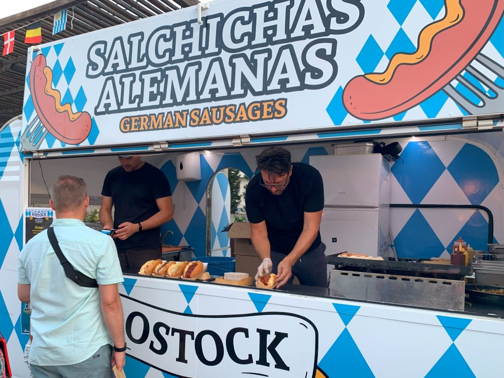 German sausages food truck