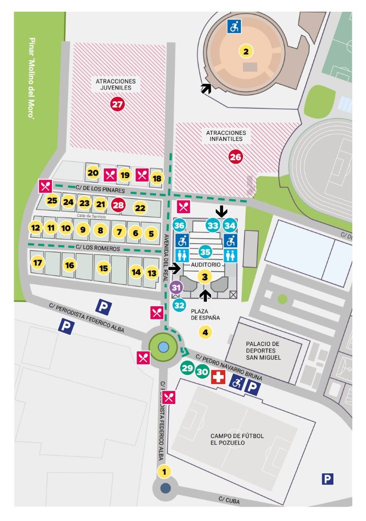 Feria de Torremolinos 2024: fairgrounds map