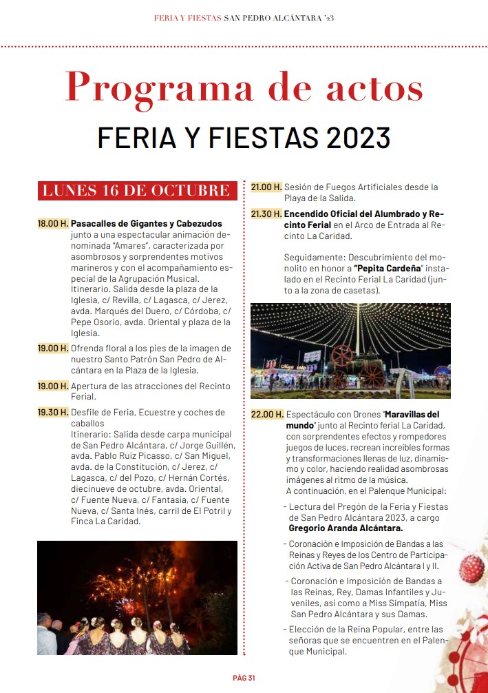 Feria de San Pedro de Alcantara - 16/10