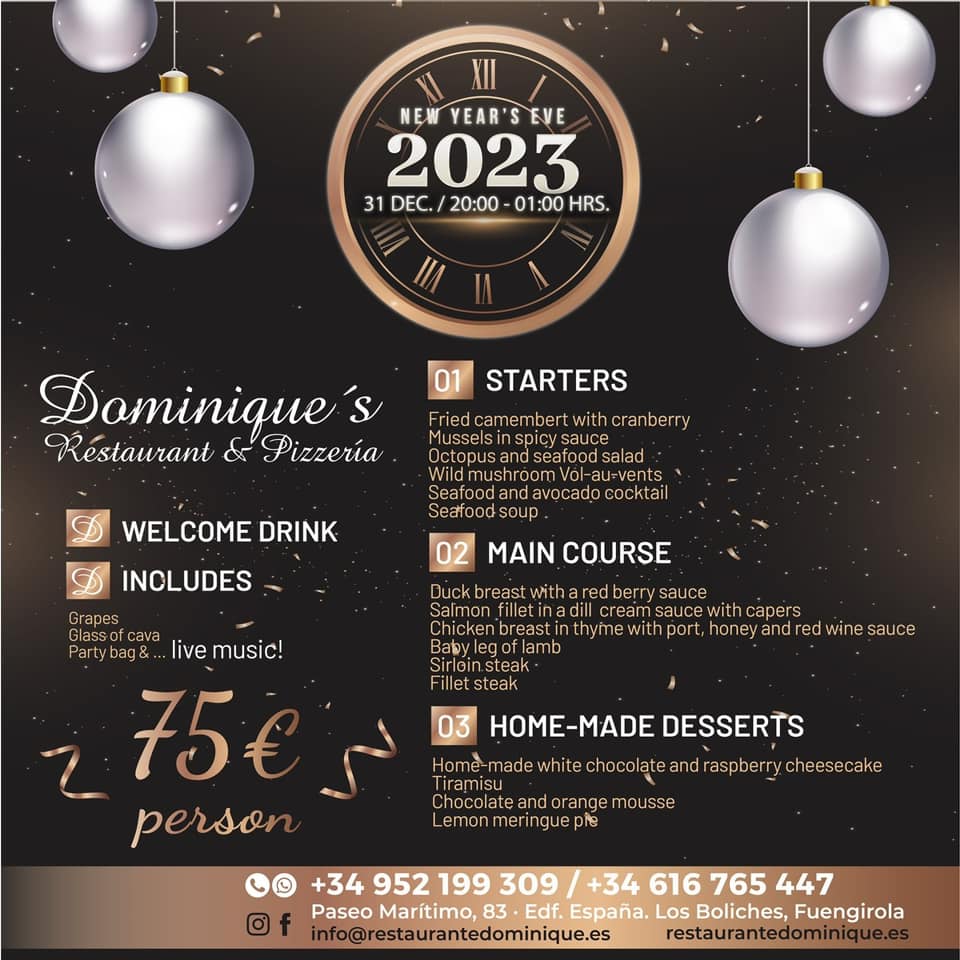 2023 Christmas and New Year's Eve