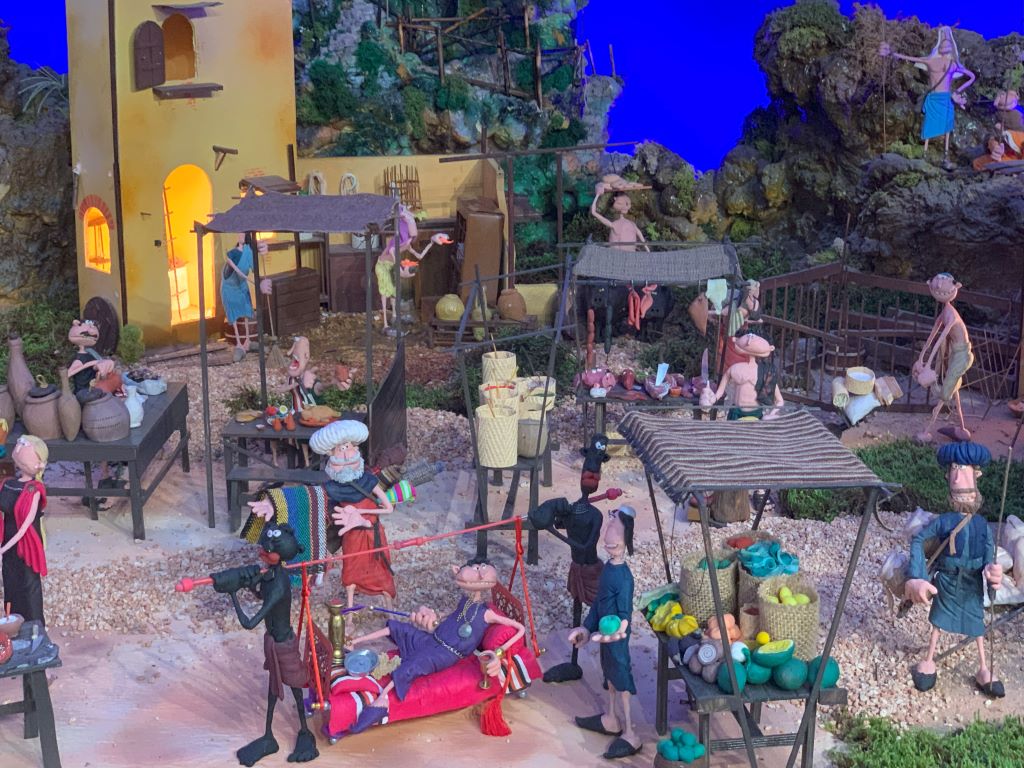 Winter on the Costa del Sol: Benalmadena's playdough nativity scene 