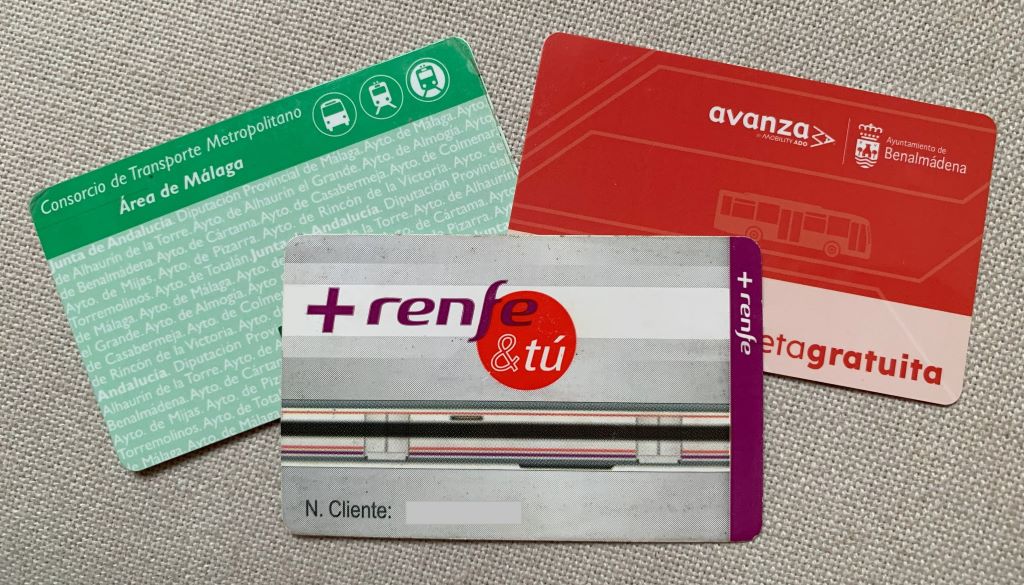 Bus and train cards