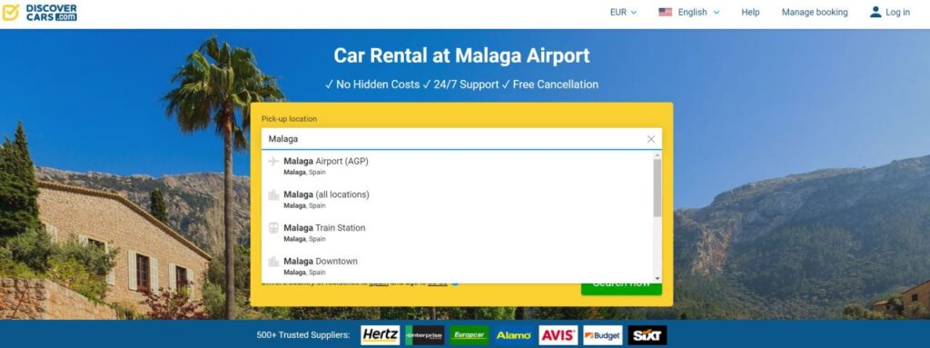 Car rental in Malaga - DiscoverCars