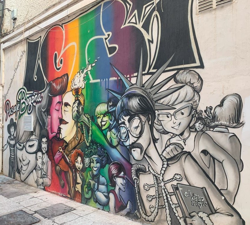 Torremolinos Pride 2024 -Mural at Pasaje Begoña