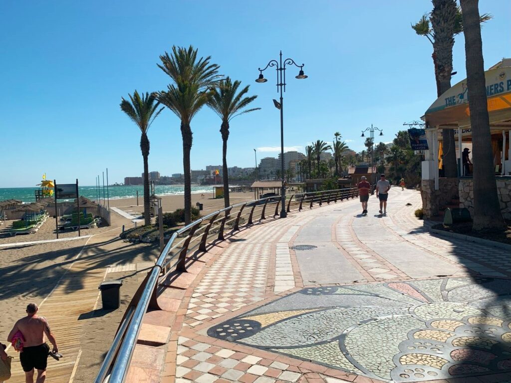 Paseo maritimo in Benalmadena, Costa del Sol