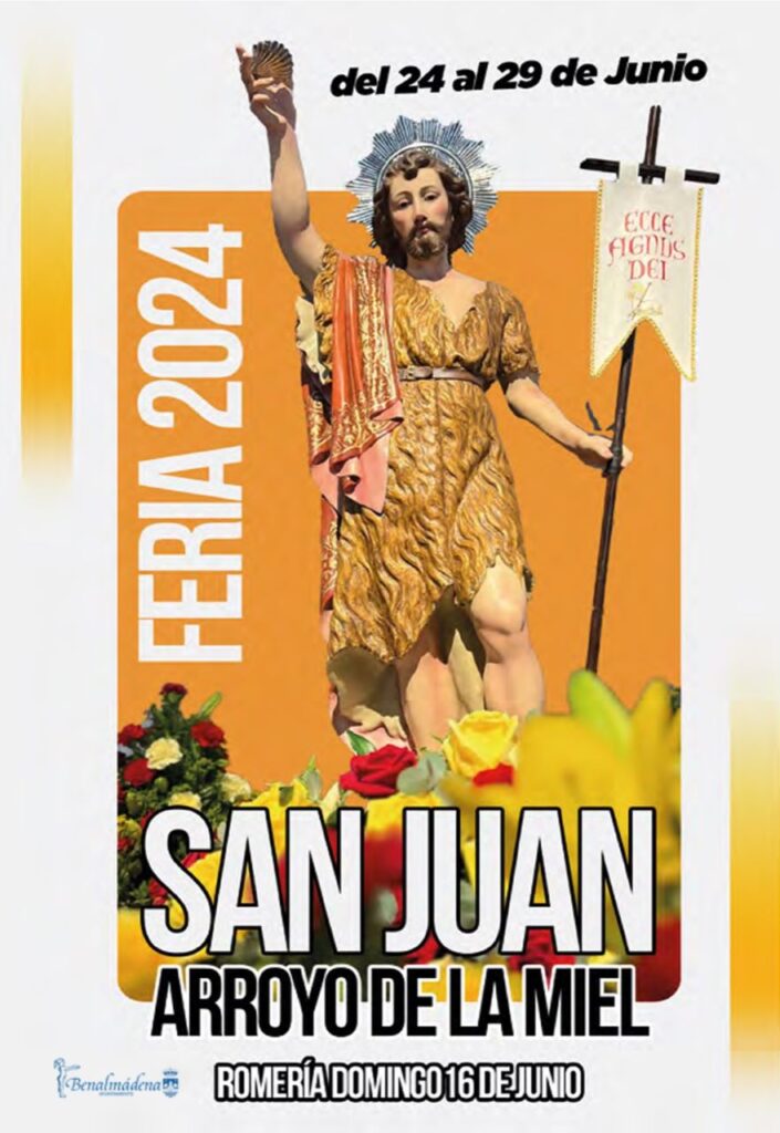 Poster of the Feria de San Juan, Arroyo de la Miel, Benalmadena, 2024