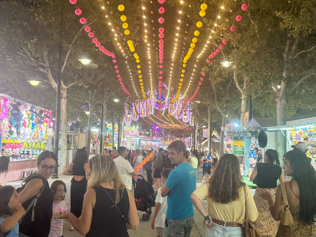 Feria de San Juan de Arroyo de la Miel Benalmadena 2024 - Lights and main street