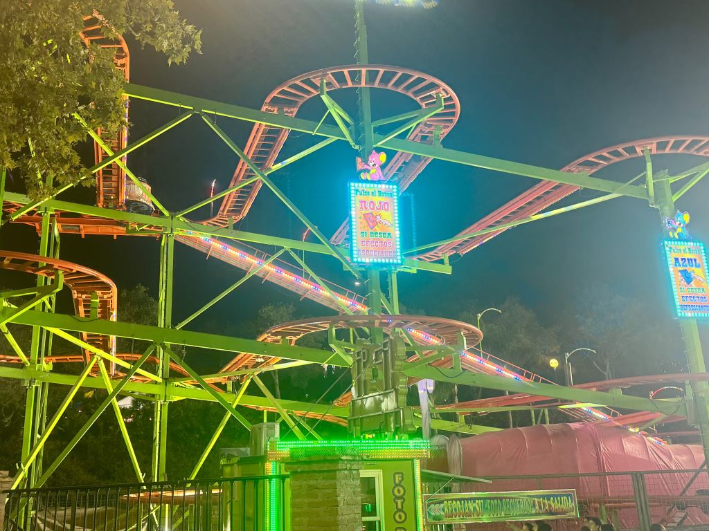 Feria de San Juan de Arroyo de la Miel Benalmadena 2024 - roller coaster in the funfair