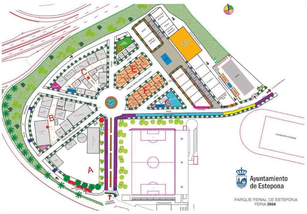 Feria de Estepona 2024 - fairgrounds map