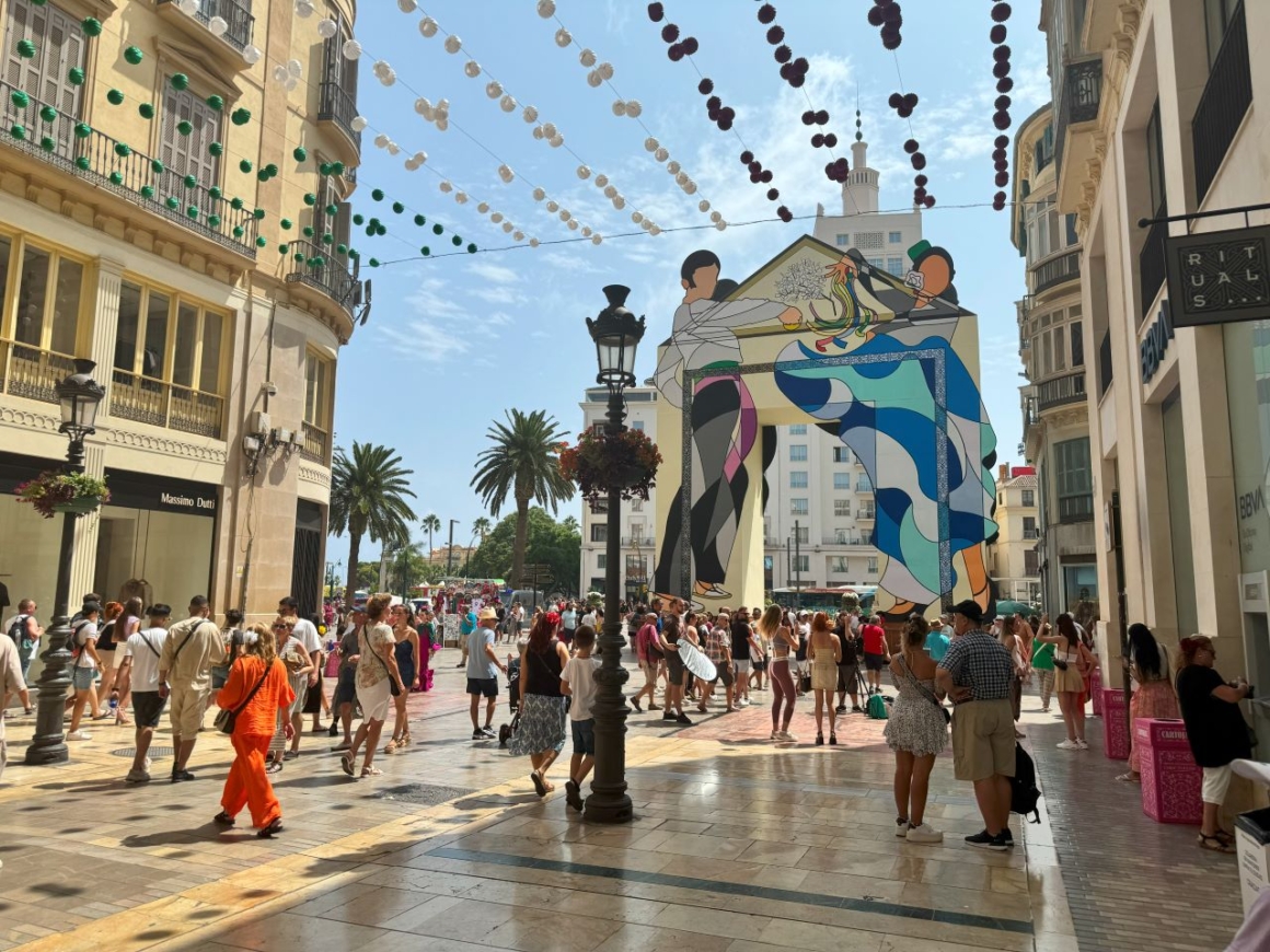 Feria de Malaga (Malaga Fair) 2024. Calle Marques de Larios