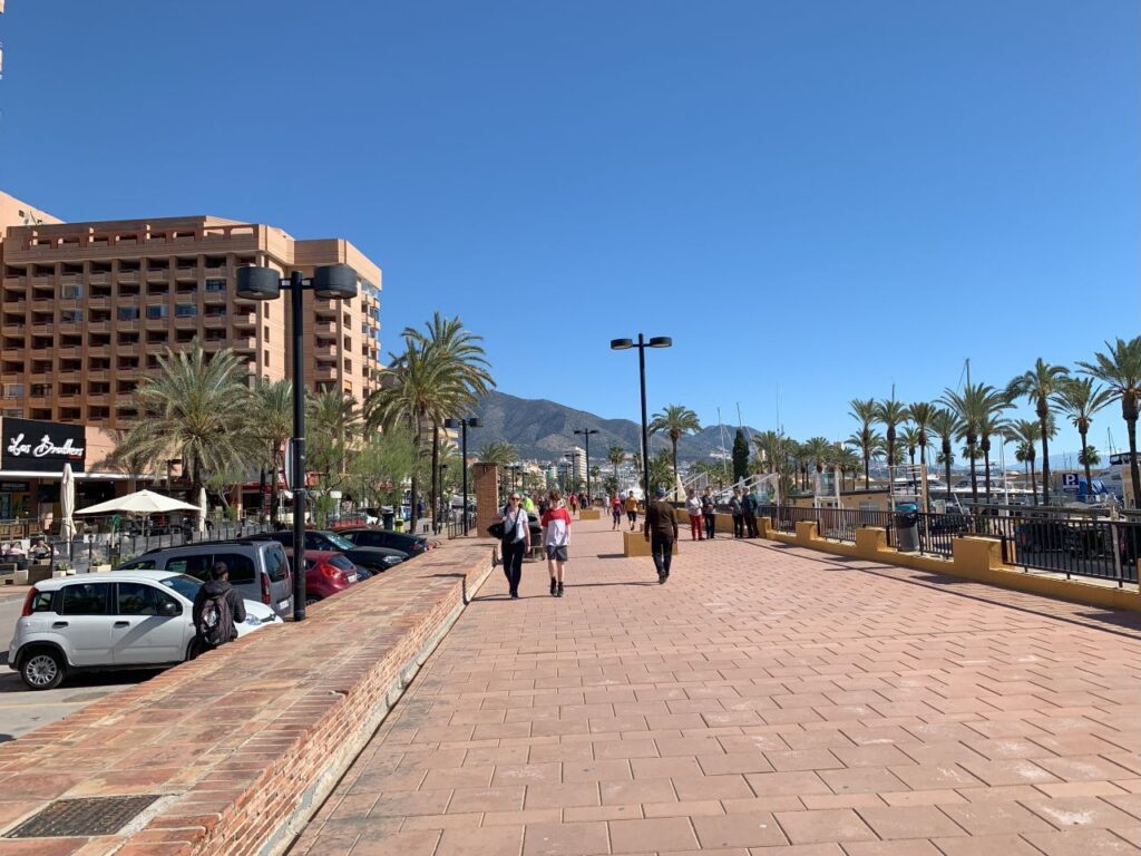 Promenade and harbor of Fuengirola