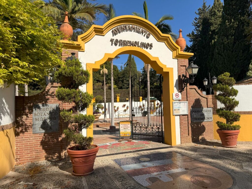 Molino de Inca Botanical Garden in Torremolinos - entrance