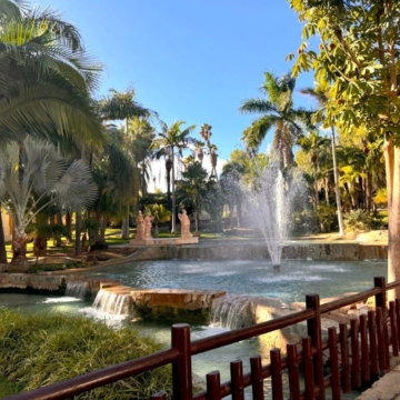 Molino de Inca Botanical Garden in Torremolinos - main fountains