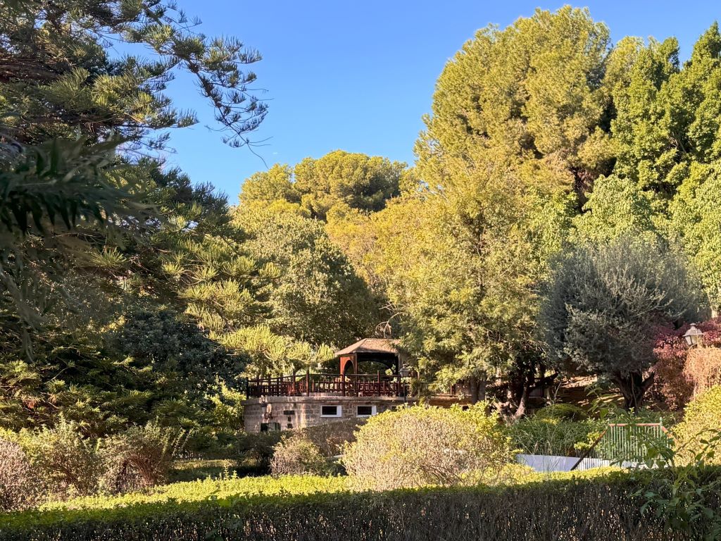 One of the viewpoints of the Molino de Inca Botanical Garden