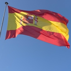 What are embassies and consulates - Spanish flag against blue sky