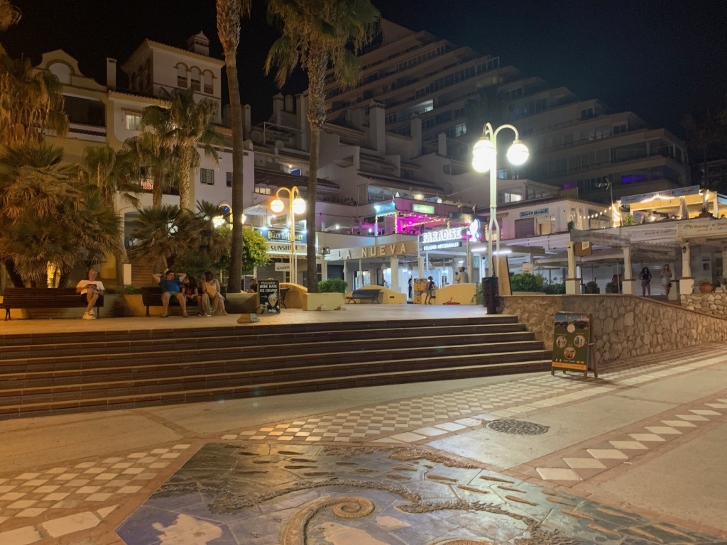 Costa del Sol in the fall - Benalmadenas promenade