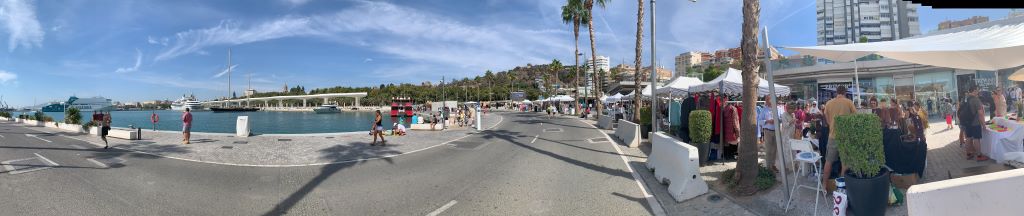 Train stations in Malaga: panorama