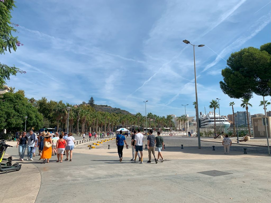 Train stations in Malaga seaside