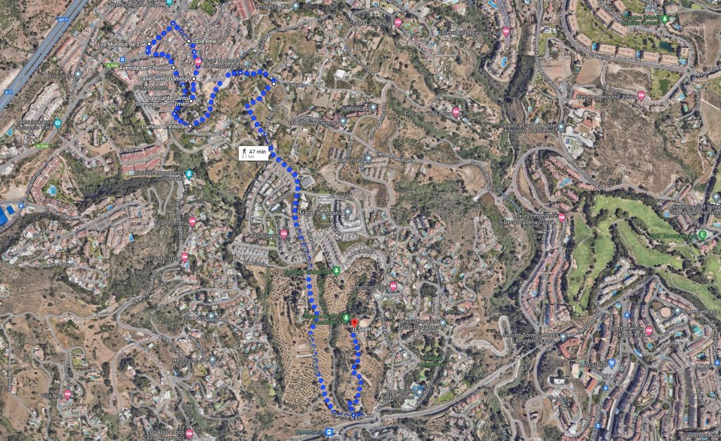 Benalmadena Pueblo Fair 2024 - August 04 Procession route