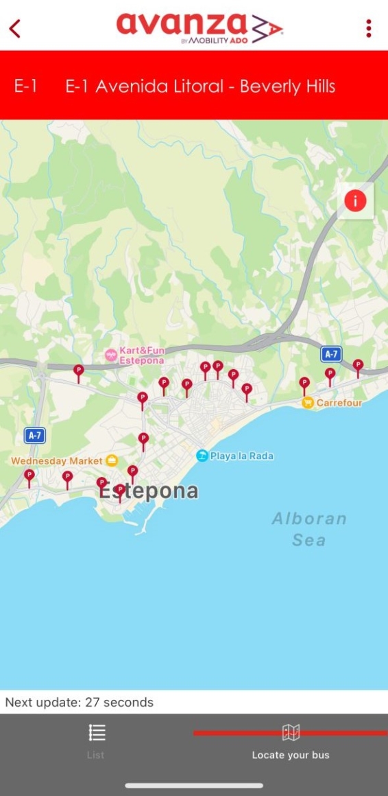 Estepona bus Line E1