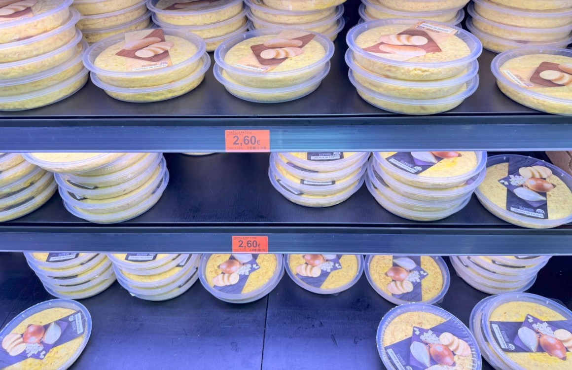 Supermarkets in Spain - tortilla