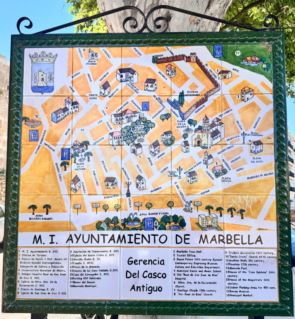 Marbella Old Town - map