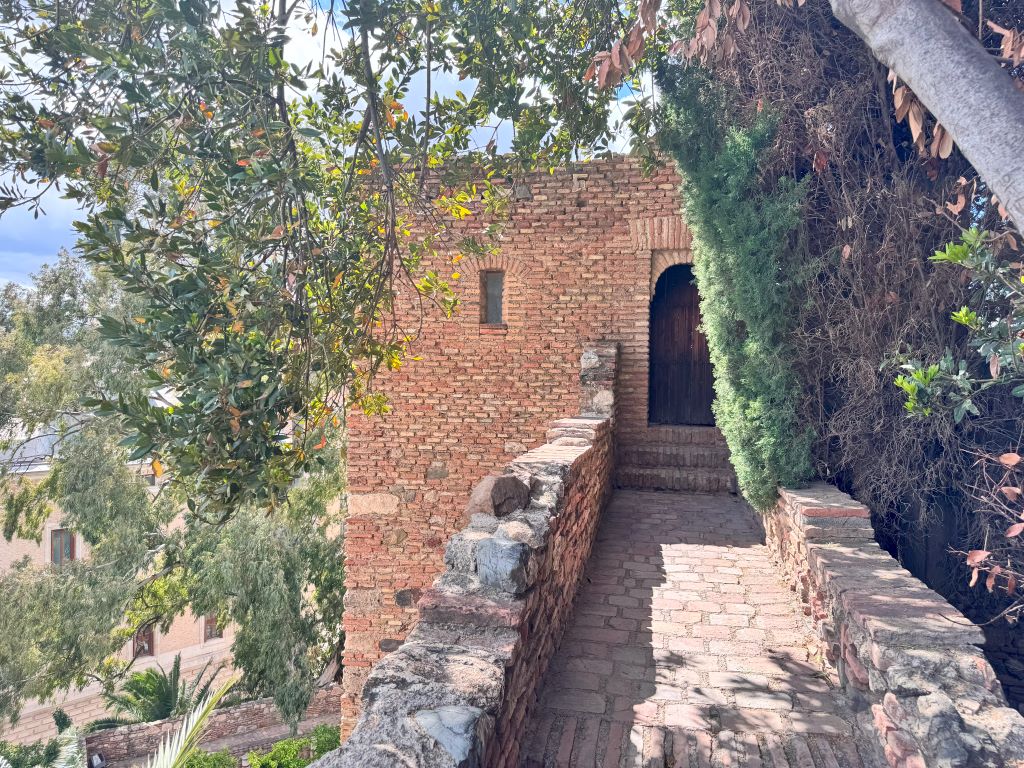 Access to one of the towers of the Alcazaba of Malaga
