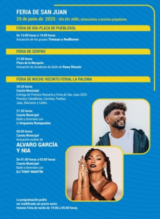 Benalmadena Fair 2025 - San Juan Fair
June 29 program