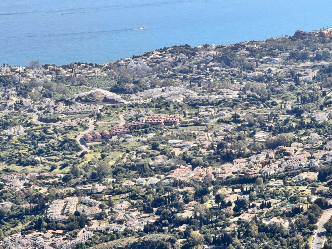 Benalmadena from the south viewpoint of Mount Calamorro