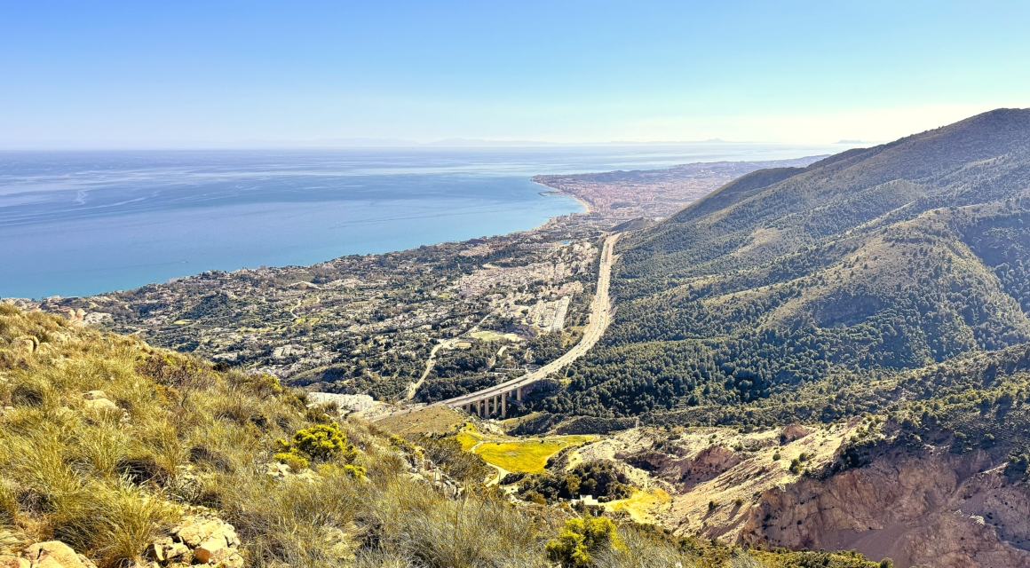 African coast from Mount Calamorro (Benalmadena's Cablecar). 