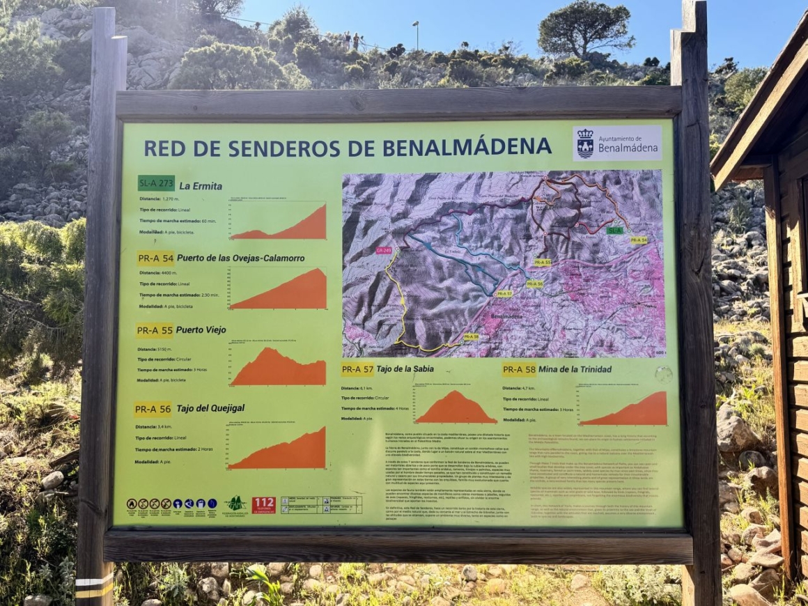 Trails on Mount Calamorro